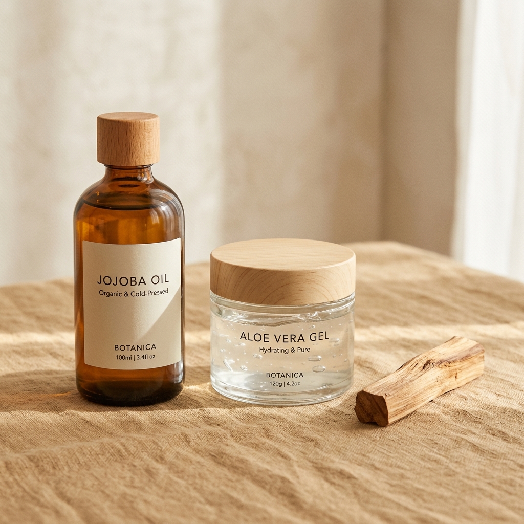 Jojoba Oil Ritual Kit - Jojoba Oil + Aloe Vera + Sandalwood