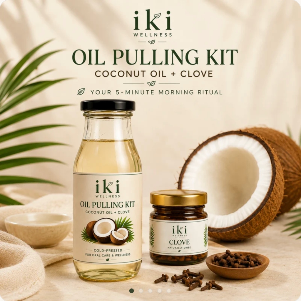 Oil Pulling Kit - Coconut Oil + Clove